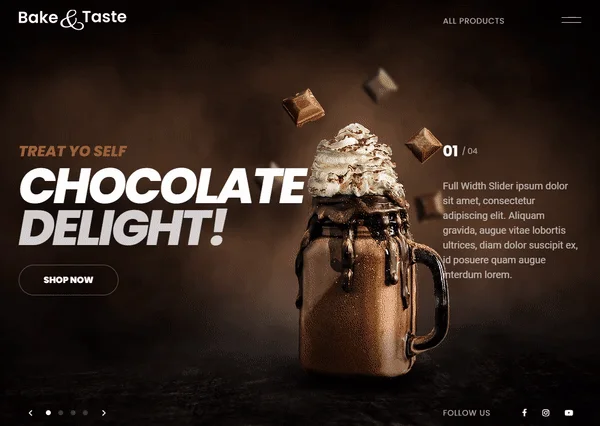Food & Drinks Website